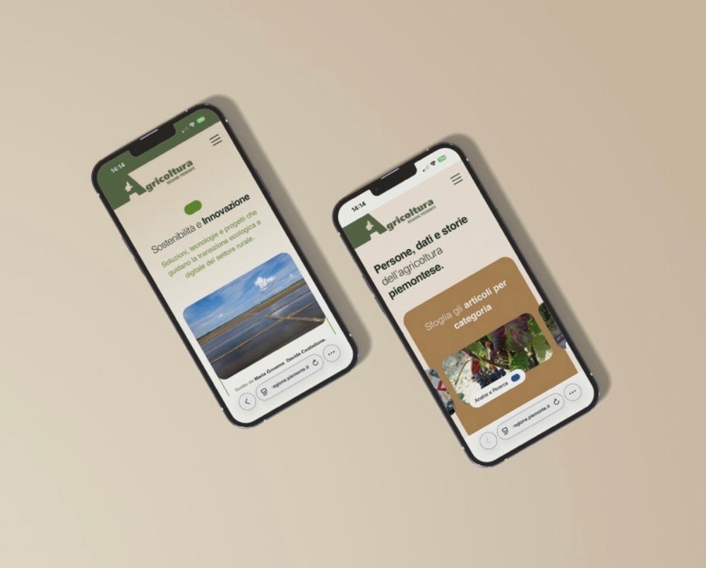 Sviluppo web visione mobile per Quaderni Agricoltura