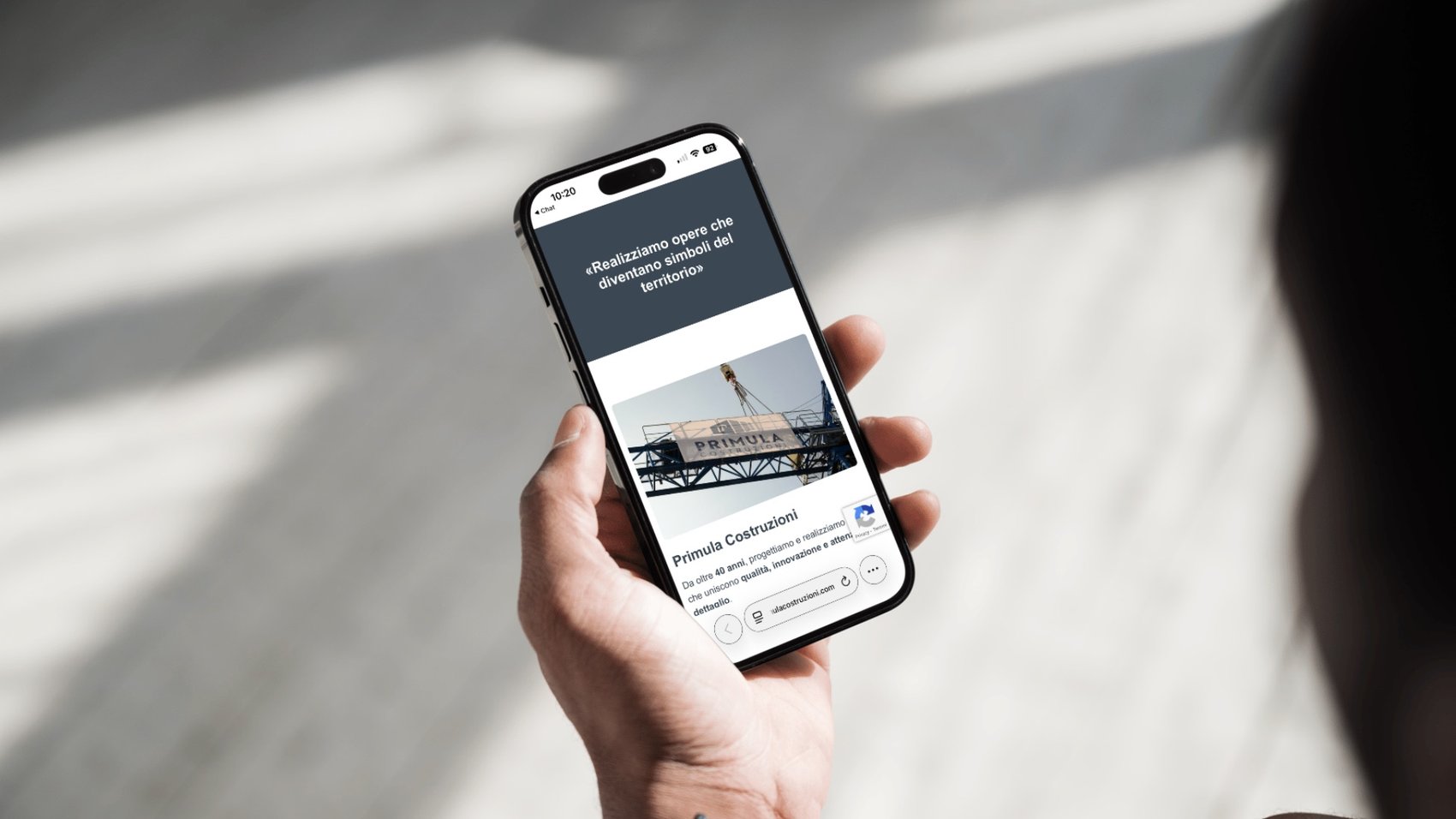 Sviluppo web visione mobile Primula