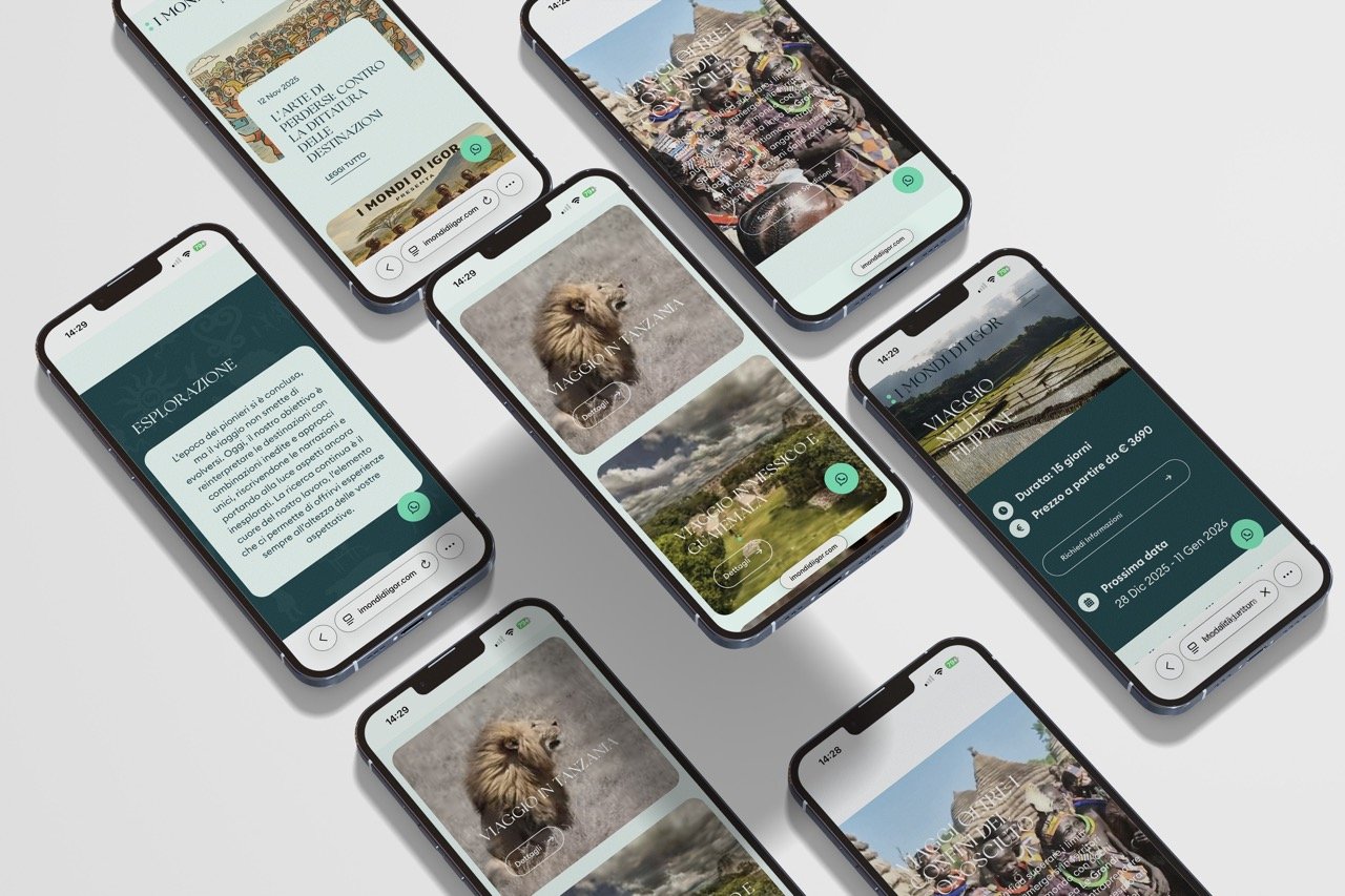 Sviluppo web visione mobile per I Mondi di Igor