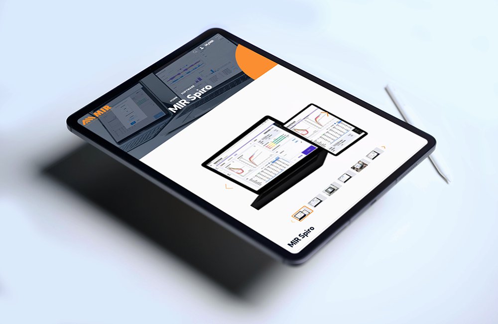 Visualizzazione mobile del sito istituzionale di MIR