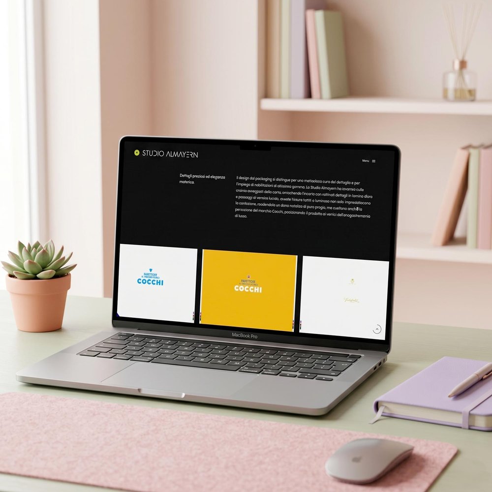 Pagina progetto del sito web sviluppato per Studio Almayern