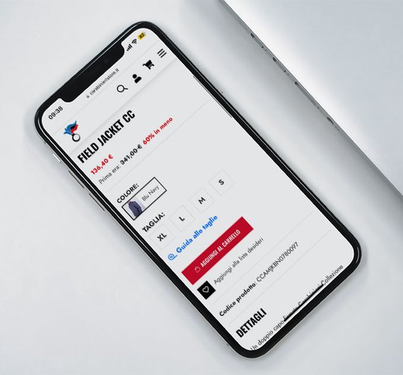 eCommerce responsive per Carabinieristore.it