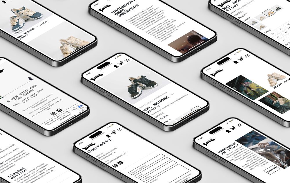 Sito web ottimizzato mobile per Le Signe