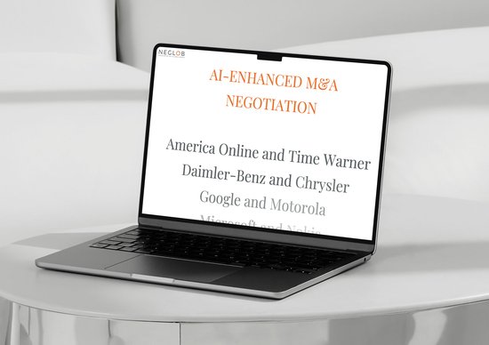 Sito web progettato per Neglob, azienda specializzata nell’ottimizzazione dei processi di negoziazione per fusioni e acquisizioni attraverso l'uso dell'intelligenza artificiale